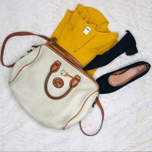 Authentic brown & cream Dooney & Bourke bag